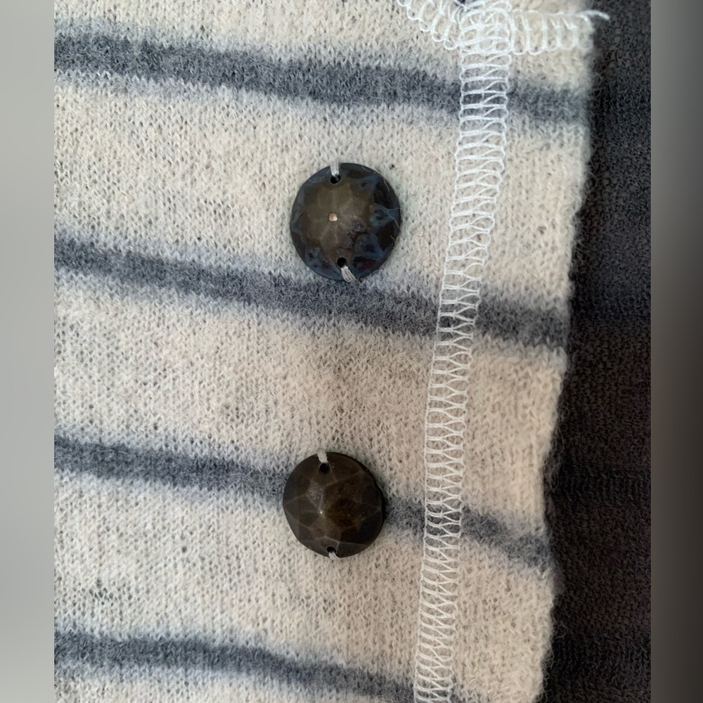 Free People Striped Cardigan - All Wool lightweight - Picture 3 of 9